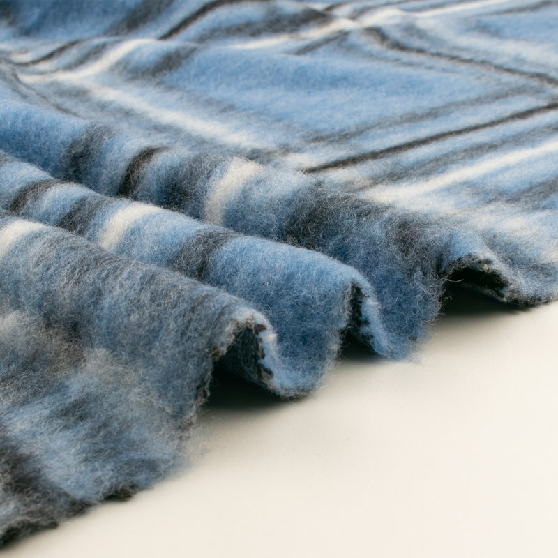 Tissu pour Manteau - NOTTINGHAM - 003 - Bleu