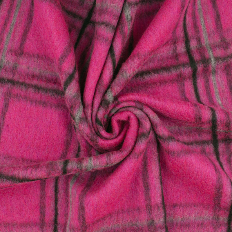 Tissu pour Manteau - NOTTINGHAM - 004 - Magenta