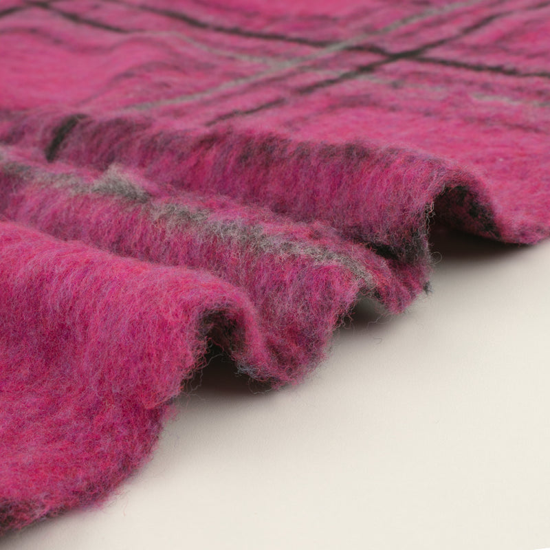 Tissu pour Manteau - NOTTINGHAM - 004 - Magenta