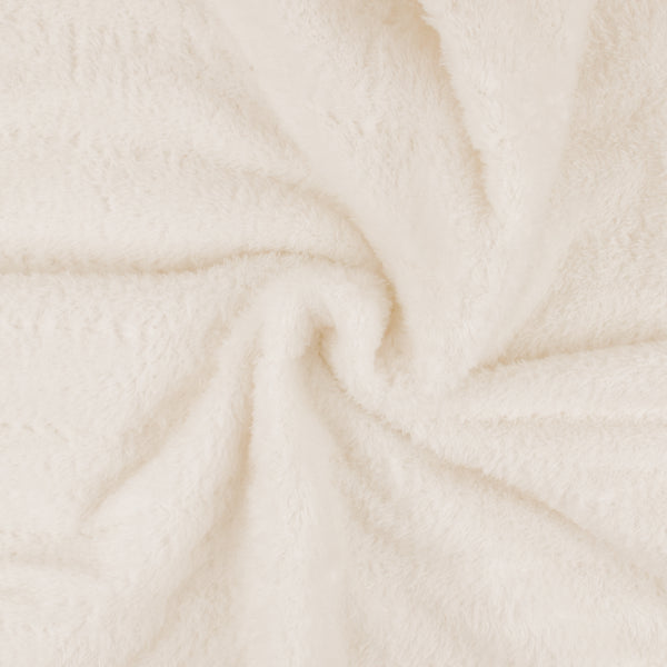 Quilted Poly Bonded To Chenille - OLIVER - 003 - White