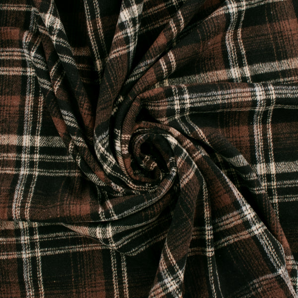 Plaid Jacketing - LUMBERJACK - 013 - Dark Brown