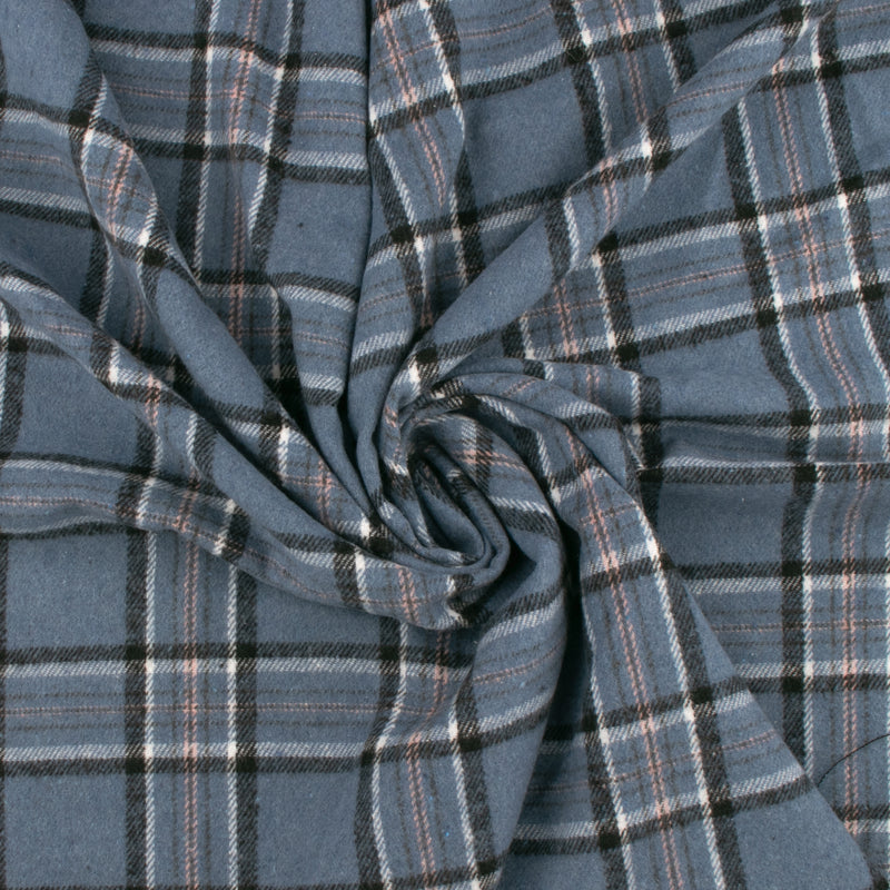 Plaid Jacketing - LUMBERJACK - 017 - Steel Blue