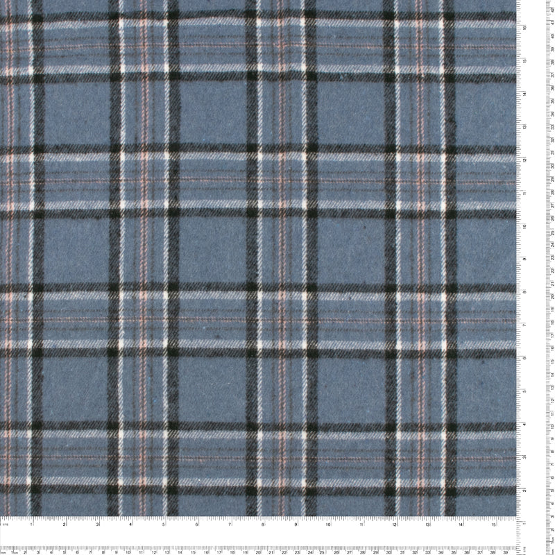 Plaid Jacketing - LUMBERJACK - 017 - Steel Blue