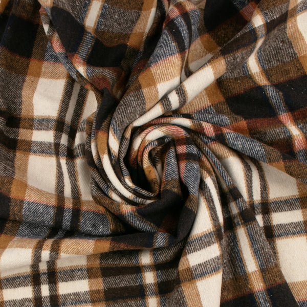 Tissu à Carreaux pour Veste - &lt;LUMBERJACK&gt; - 022 - Marine Foncé