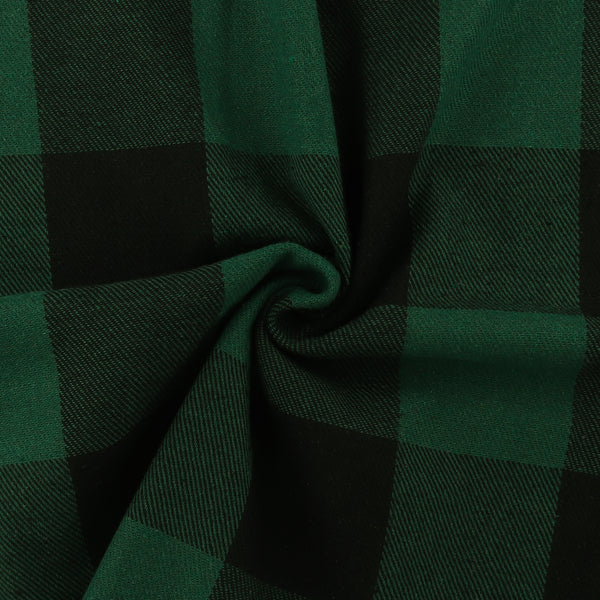 Tissu à Carreaux pour Veste - &lt;LUMBERJACK&gt; - 026 - Vert