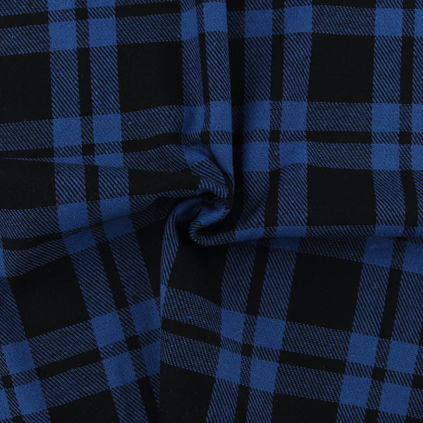 Tissu à Carreaux pour Veste - &lt;LUMBERJACK&gt; - 030 - Bleu