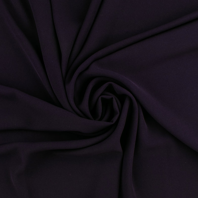 Tissu pour Costume - HILLARY - 018 - Prune Noire