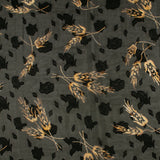 Chiffon Dobby Jacquard Imprimé - TANIA - 019 - Noir