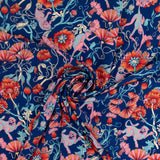 Printed Polyester - SABRINA - 003 - Blue