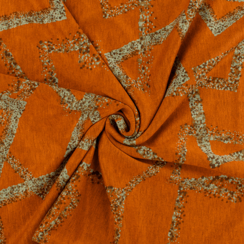 Knit Jacquard - LOUISE - 004 - Orange