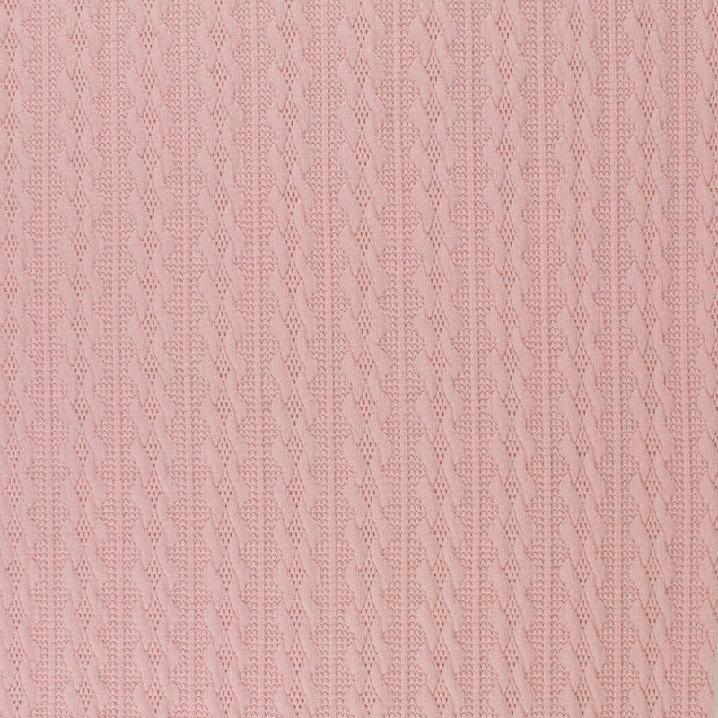 Tricot Torsadé - LYLA -012 - Rose Pâle