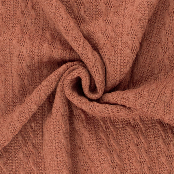 Tricot Torsadé - LYLA -019 - Bois de Rose