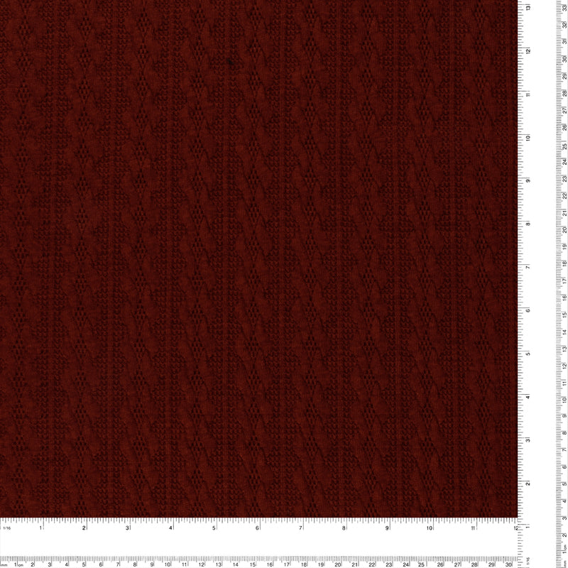 Cable Knit - LYLA - 022 - Burgundy