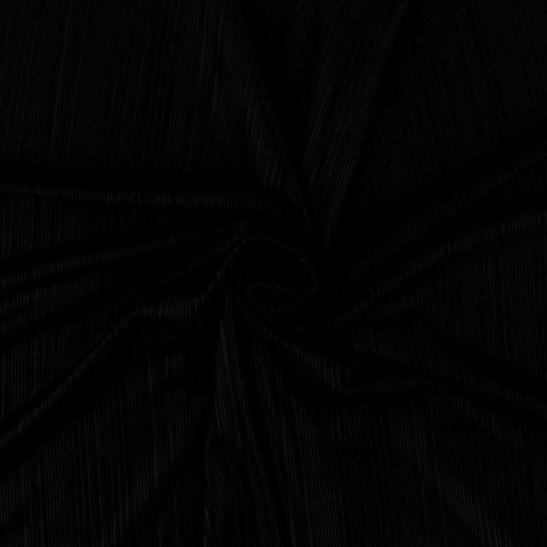 Evening Knit Fabric - GLOW - 002 - Black