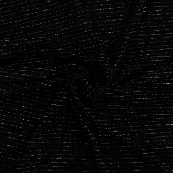 Evening Knit Fabric - GLOW - 010 - Black