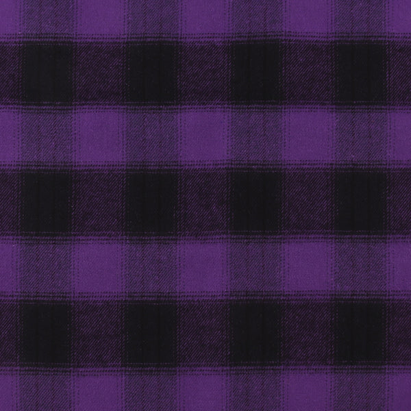 Brushed Cotton Plaid - NOAH - 001 - Purple