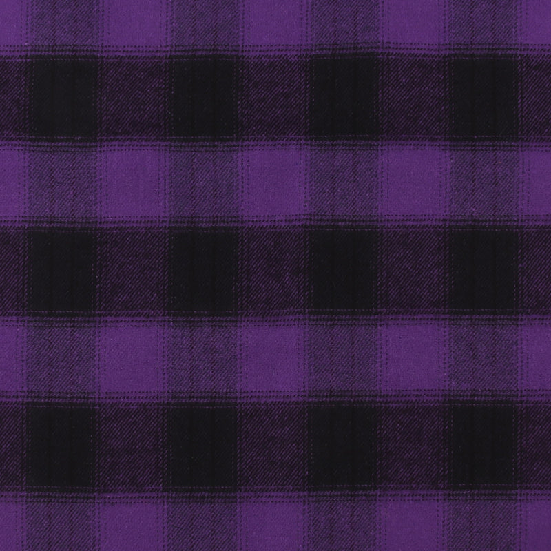 Brushed Cotton Plaid - NOAH - 001 - Purple