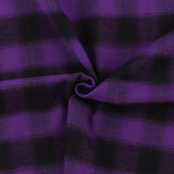 Brushed Cotton Plaid - NOAH - 001 - Purple