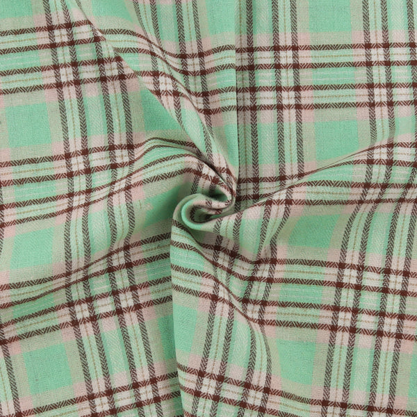 Brushed Cotton Plaid - NOAH - 003 - Mint