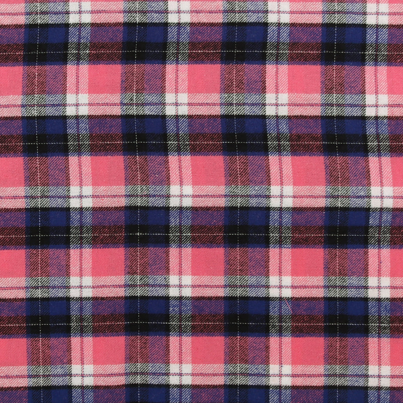 Brushed Cotton Plaid - NOAH - 004 - Pink