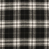 Tartan en Coton Brossé - NOAH - 008 - Noir