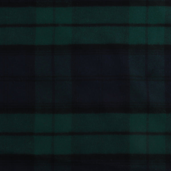 Tartan en Coton Brossé - NOAH - 009 - Vert