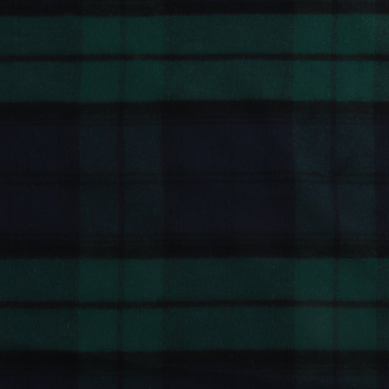 Tartan en Coton Brossé - NOAH - 009 - Vert