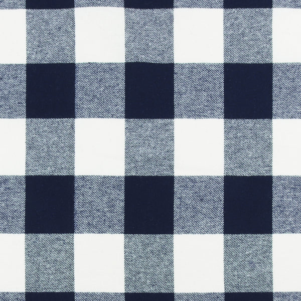 Tartan en Coton Brossé - NOAH - 010 - Marine