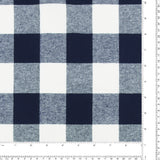 Brushed Cotton Plaid - NOAH - 010 - Navy