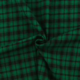 Tartan en Coton Brossé - NOAH - 012 - Vert