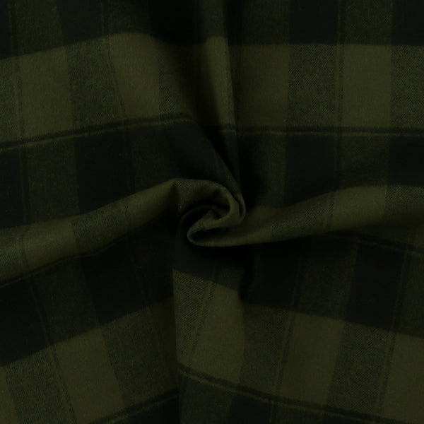 Brushed Cotton Plaid - NOAH - 014 - Khaki