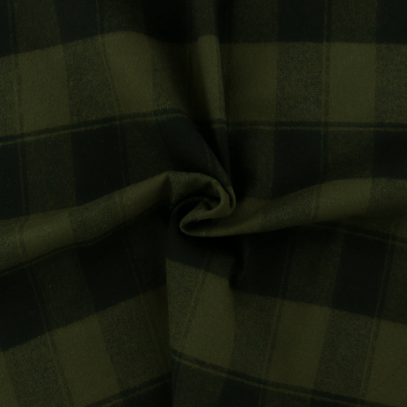 Brushed Cotton Plaid - NOAH - 014 - Khaki