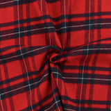 Tartan en Coton Brossé - NOAH - 017 - Rouge