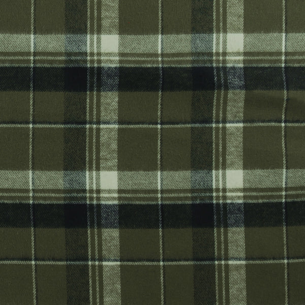 Brushed Cotton Plaid - NOAH - 019 - Sage