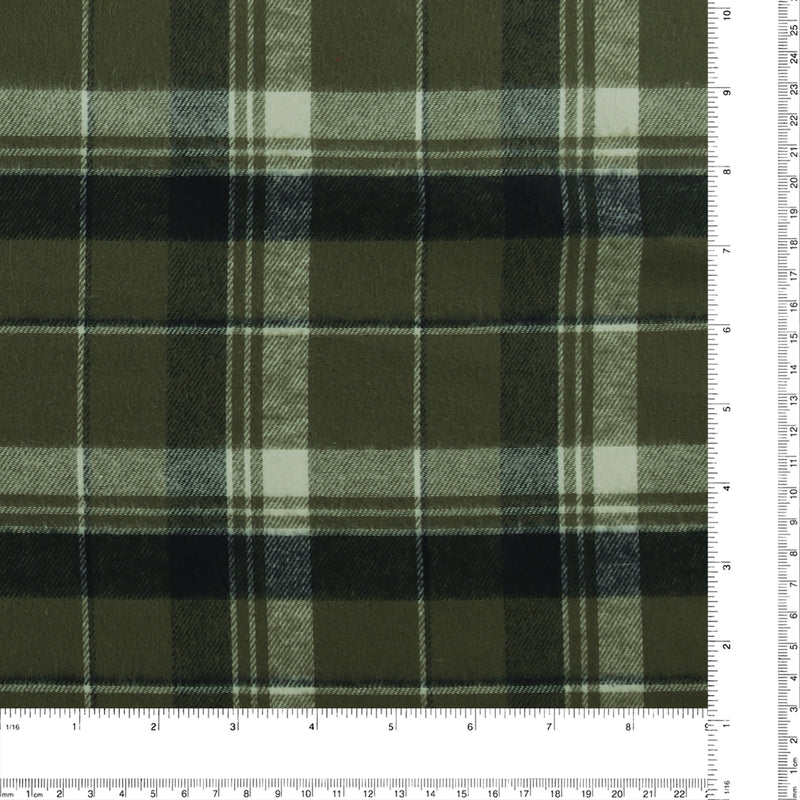 Brushed Cotton Plaid - NOAH - 019 - Sage