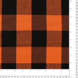 Tartan en Coton Brossé - NOAH - 024 - Orange