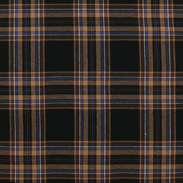 Brushed Cotton Plaid - NOAH - 026 - Black