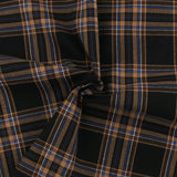 Tartan en Coton Brossé - NOAH - 026 - Noir