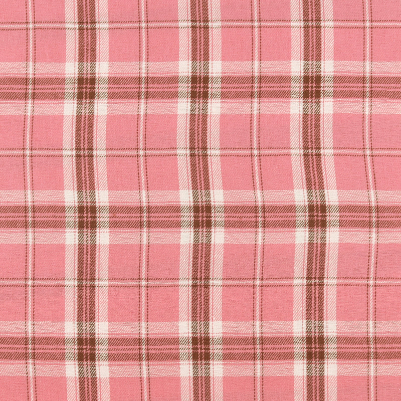 Tartan en Coton Brossé - NOAH - 027 - Rose