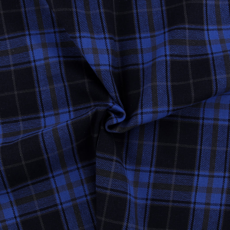 Brushed Cotton Plaid - NOAH - 029 - Blue