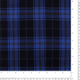 Tartan en Coton Brossé - NOAH - 029 - Bleu