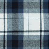 Tartan en Coton Brossé - NOAH - 030 - Acier