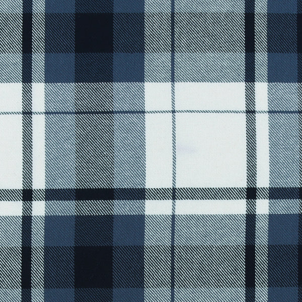 Brushed Cotton Plaid - NOAH - 030 - Steel