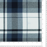 Brushed Cotton Plaid - NOAH - 030 - Steel