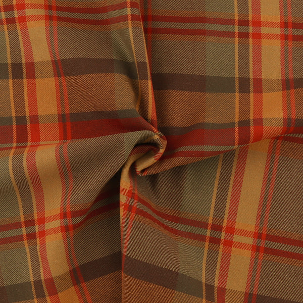 Brushed Cotton Plaid - NOAH - 032 - Sepia