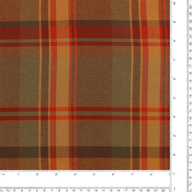 Brushed Cotton Plaid - NOAH - 032 - Sepia