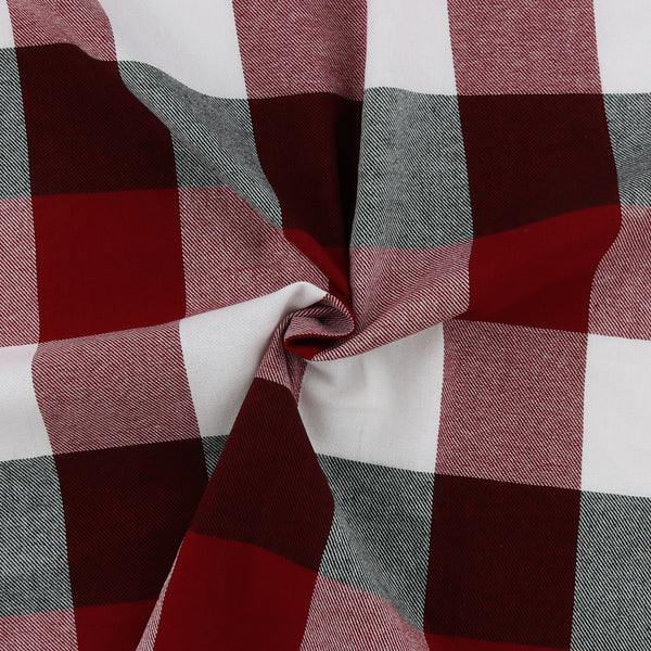 Brushed Cotton Plaid - NOAH - 035 - Red