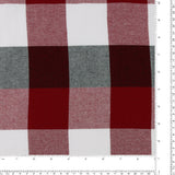 Tartan en Coton Brossé - NOAH - 035 - Rouge