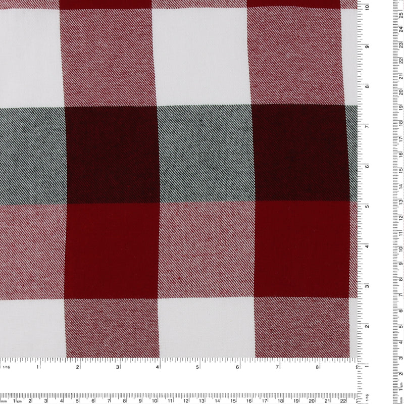 Brushed Cotton Plaid - NOAH - 035 - Red