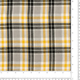 Tartan en Coton Brossé - NOAH - 036 - Jaune